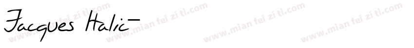 Jacques Italic字体转换